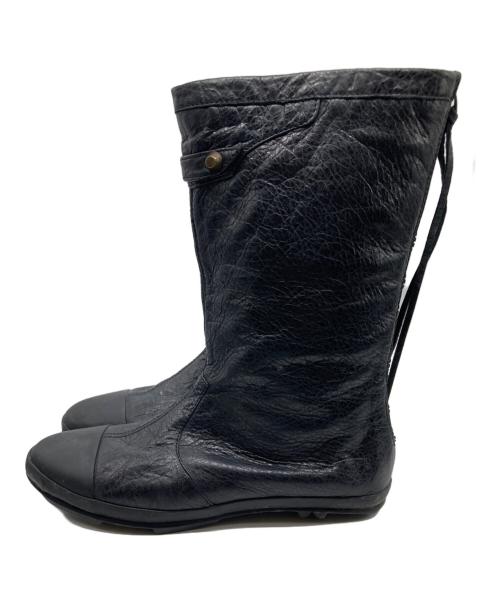 BALENCIAGA（バレンシアガ）BALENCIAGA (バレンシアガ) レザーブーツ ブラック サイズ:37の古着・服飾アイテム