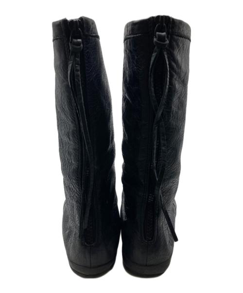 BALENCIAGA（バレンシアガ）BALENCIAGA (バレンシアガ) レザーブーツ ブラック サイズ:37の古着・服飾アイテム