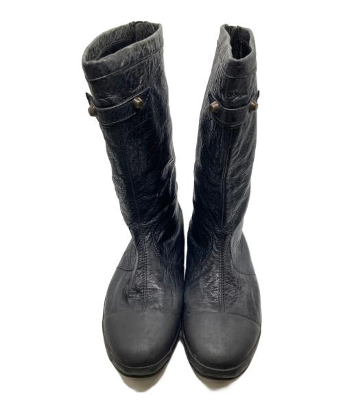 BALENCIAGA（バレンシアガ）BALENCIAGA (バレンシアガ) レザーブーツ ブラック サイズ:37の古着・服飾アイテム