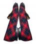 中古・古着 Christian Louboutin (クリスチャン・ルブタン) HARVANANA  FLAT TARTAN/VELVET レッド サイズ:37：10000円