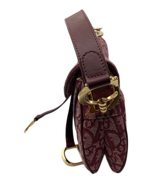 Christian Dior（クリスチャン ディオール）Christian Dior (クリスチャン ディオール) トロッターサドルバッグ レッドの古着・服飾アイテム