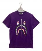 A BATHING APEア ベイシング エイプ）の古着「シャークプリントTシャツ」｜パープル
