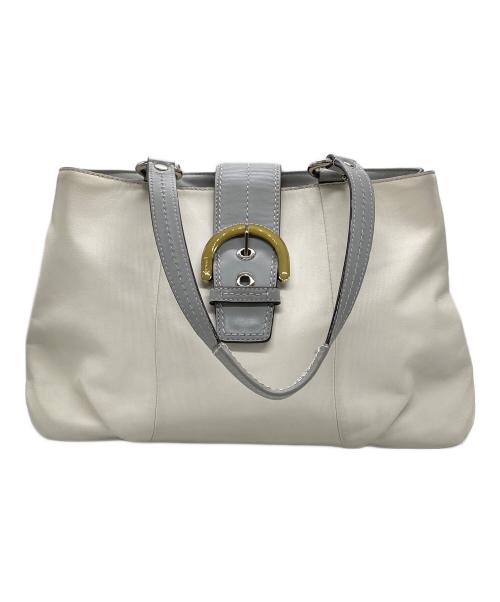 COACH（コーチ）COACH (コーチ) ハンドバッグ ホワイトの古着・服飾アイテム