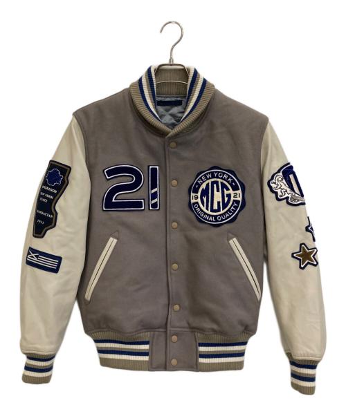 McGREGOR（マクレガー）McGREGOR (マクレガー) 袖レザースタジャン ブラウン サイズ:2の古着・服飾アイテム