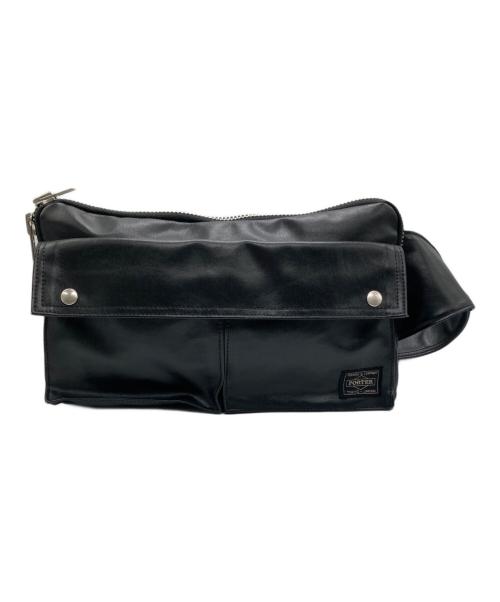 PORTER（ポーター）PORTER (ポーター) ウエストバッグ ブラックの古着・服飾アイテム