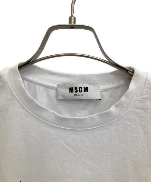 MSGM（エムエスジーエム）MSGM (エムエスジーエム) Tシャツ ホワイト サイズ:Mの古着・服飾アイテム