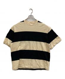 blurhms ROOTSTOCK（ブラームスルーツストック）の古着「Wide Border Short-sleeve Tee」｜アイボリー