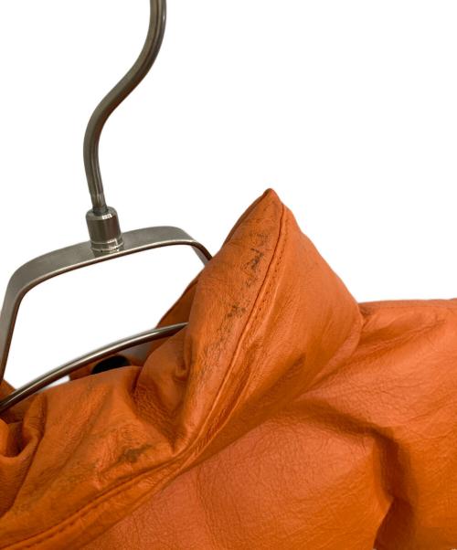 THE NORTH FACE（ザ ノース フェイス）THE NORTH FACE (ザ ノース フェイス) GORE-TEX Leather Nuptse Jacket Alter Limited Black x Orange サイズ:Mの古着・服飾アイテム