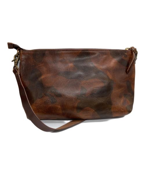 SLOW（スロウ）SLOW (スロウ) レザーショルダーバッグ ブラウンの古着・服飾アイテム