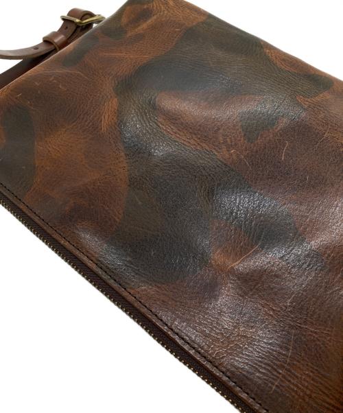 SLOW（スロウ）SLOW (スロウ) レザーショルダーバッグ ブラウンの古着・服飾アイテム