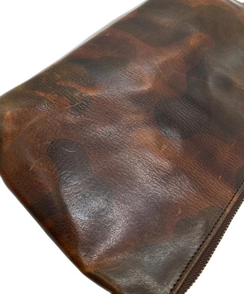 SLOW（スロウ）SLOW (スロウ) レザーショルダーバッグ ブラウンの古着・服飾アイテム