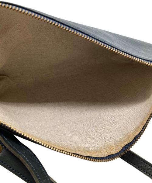 SLOW（スロウ）SLOW (スロウ) レザーショルダーバッグ ブラックの古着・服飾アイテム