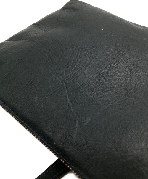 SLOW（スロウ）SLOW (スロウ) レザーショルダーバッグ ブラックの古着・服飾アイテム