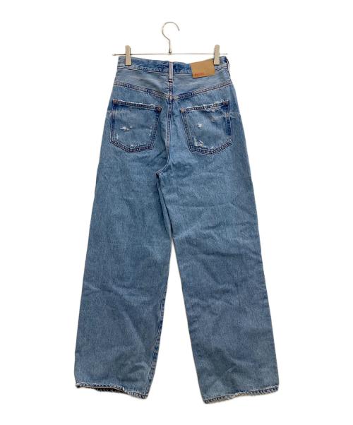 NEEDBY heritage（ニードバイヘリテージ）NEEDBY heritage (ニードバイヘリテージ) クラッシュ加工デニムパンツ インディゴ サイズ:SIZE 61cm (W24)の古着・服飾アイテム