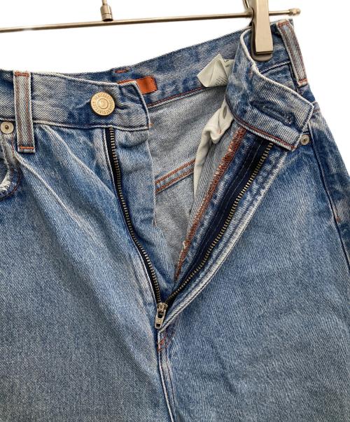 NEEDBY heritage（ニードバイヘリテージ）NEEDBY heritage (ニードバイヘリテージ) クラッシュ加工デニムパンツ インディゴ サイズ:SIZE 61cm (W24)の古着・服飾アイテム