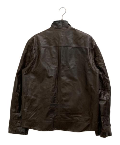 ARMANI EXCHANGE（アルマーニ エクスチェンジ）ARMANI EXCHANGE (アルマーニ エクスチェンジ) レザージャケット ブラウン サイズ:Lの古着・服飾アイテム