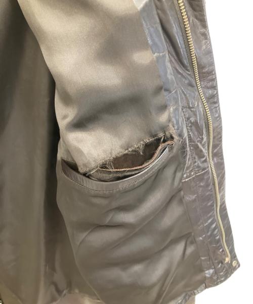 ARMANI EXCHANGE（アルマーニ エクスチェンジ）ARMANI EXCHANGE (アルマーニ エクスチェンジ) レザージャケット ブラウン サイズ:Lの古着・服飾アイテム