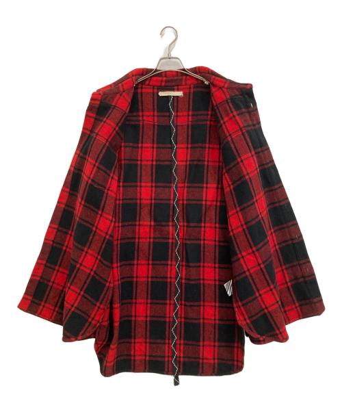 OFFWHITE（オフホワイト）OFFWHITE (オフホワイト) ナンバリングシャツ レッド サイズ:Lの古着・服飾アイテム