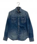 RRLダブルアールエル）の古着「ウエスタンデニムシャツ」｜インディゴ