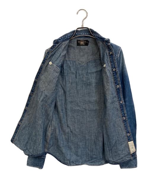 RRL（ダブルアールエル）RRL (ダブルアールエル) ウエスタンデニムシャツ インディゴ サイズ:1の古着・服飾アイテム