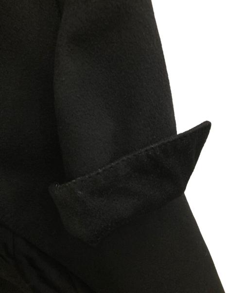 icB（アイシービー）icB (アイシービー) ブルーフォックスファー ロングコート ブラック サイズ:4の古着・服飾アイテム