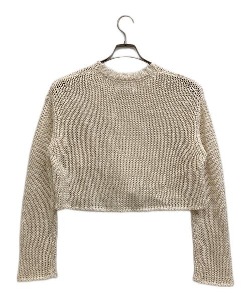 BEIGE（ベイジ）BEIGE (ベイジ) メッシュポケットニット ホワイト サイズ:4の古着・服飾アイテム