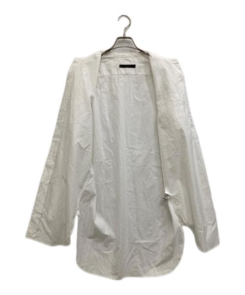 SOPHNET.（ソフネット）SOPHNET. (ソフネット) ノーカラーシャツ ホワイト サイズ:Mの古着・服飾アイテム