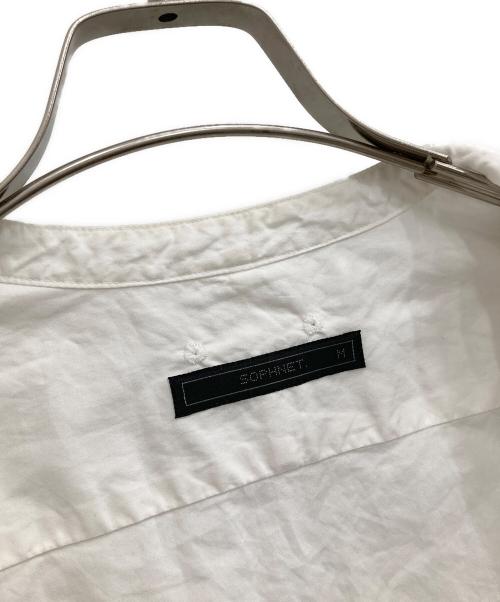SOPHNET.（ソフネット）SOPHNET. (ソフネット) ノーカラーシャツ ホワイト サイズ:Mの古着・服飾アイテム