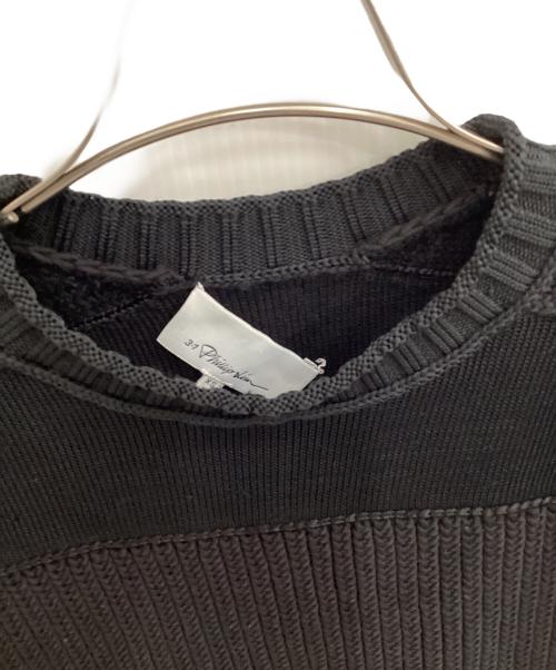 3.1 phillip lim（スリーワンフィリップリム）3.1 phillip lim (スリーワンフィリップリム) 切替ローゲージニット ブラック サイズ:XSの古着・服飾アイテム