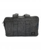 PORTERポーター）の古着「デニムミニボストンバッグ」｜インディゴ