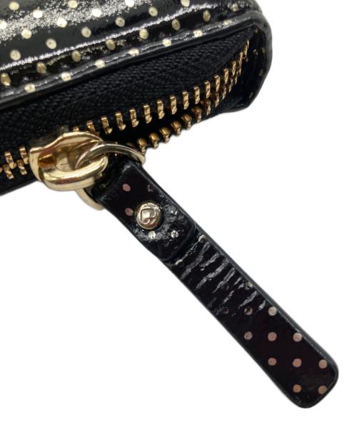 Kate Spade（ケイトスペード）Kate Spade (ケイトスペード) ラウンドジップウォレット ブラックの古着・服飾アイテム