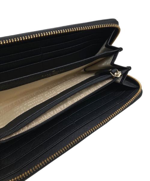 Kate Spade（ケイトスペード）Kate Spade (ケイトスペード) ラウンドジップウォレット ブラックの古着・服飾アイテム