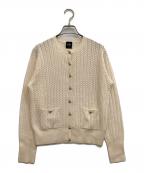 seseセセ）の古着「ミニケーブルクルーカーディガン」｜アイボリー