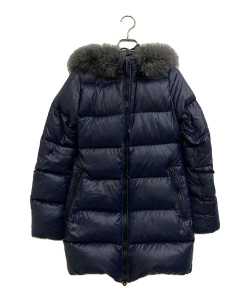DUVETICA（デュベティカ）DUVETICA (デュベティカ) フォックスファー付きダウンコート ネイビー サイズ:38の古着・服飾アイテム