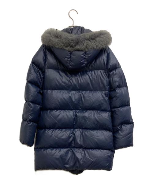 DUVETICA（デュベティカ）DUVETICA (デュベティカ) フォックスファー付きダウンコート ネイビー サイズ:38の古着・服飾アイテム