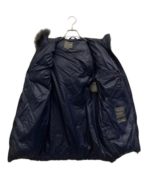 DUVETICA（デュベティカ）DUVETICA (デュベティカ) フォックスファー付きダウンコート ネイビー サイズ:38の古着・服飾アイテム