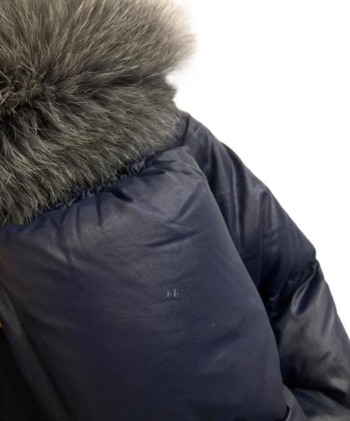 DUVETICA（デュベティカ）DUVETICA (デュベティカ) フォックスファー付きダウンコート ネイビー サイズ:38の古着・服飾アイテム