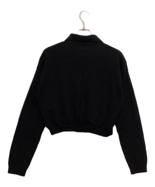 Gypsohila（ジプソフィア）Gypsohila (ジプソフィア) Knit Polo ブラック サイズ:Fの古着・服飾アイテム