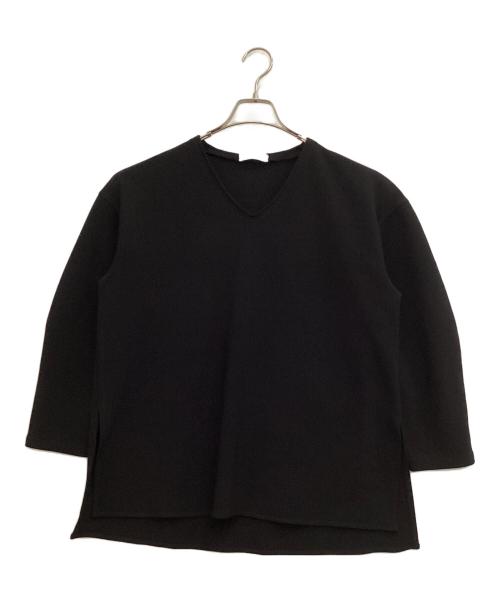 YONFA（ヨンファ）YONFA (ヨンファ) スキッパーブラウス ブラック サイズ:Fの古着・服飾アイテム