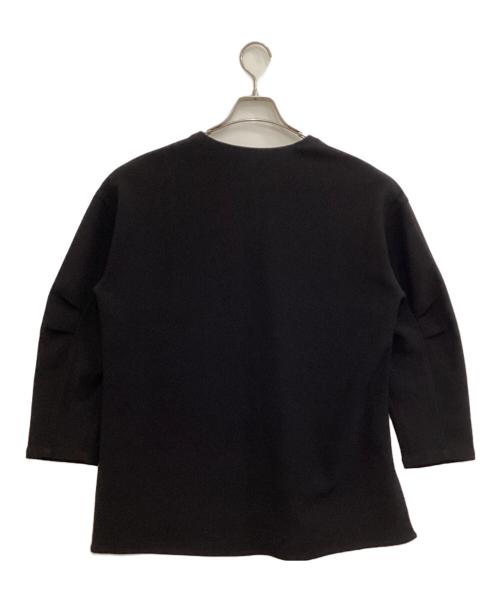 YONFA（ヨンファ）YONFA (ヨンファ) スキッパーブラウス ブラック サイズ:Fの古着・服飾アイテム