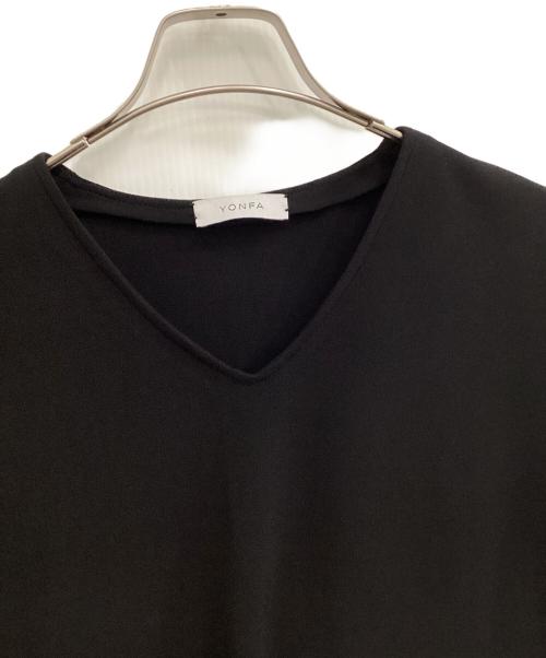 YONFA（ヨンファ）YONFA (ヨンファ) スキッパーブラウス ブラック サイズ:Fの古着・服飾アイテム