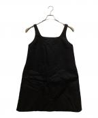 trefle+1トレフルプラスワン）の古着「キルティングワンピース」｜ブラック