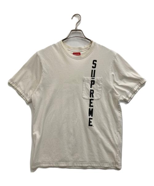 SUPREME（シュプリーム）Supreme (シュプリーム) ポケットTシャツ ホワイト サイズ:Sの古着・服飾アイテム