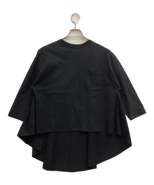 COGTHEBIGSMOKE（コグザビッグスモーク）COGTHEBIGSMOKE (コグザビッグスモーク) 7分袖カットソー ブラック サイズ:-の古着・服飾アイテム