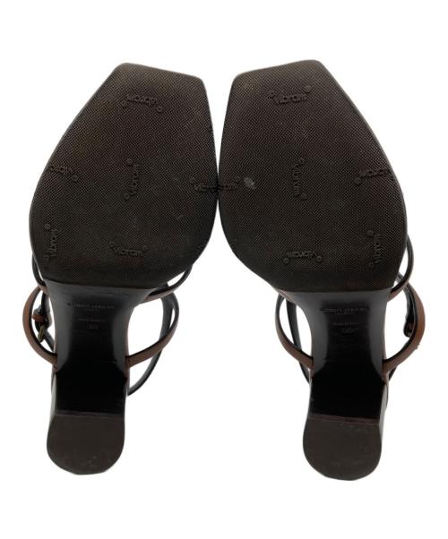 Saint Laurent Paris（サンローランパリ）Saint Laurent Paris (サンローランパリ) スタッズサンダル ブラウン サイズ:38の古着・服飾アイテム