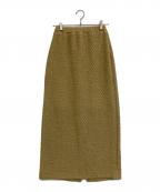 CAPRICIEUX LE'MAGEカプリシューレマージュ）の古着「ロングスカート」｜ベージュ
