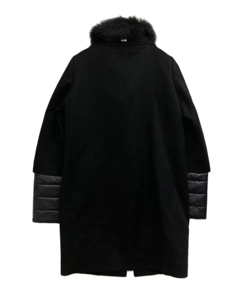 HERNO（ヘルノ）HERNO (ヘルノ) ファー・インナーベスト付き カシミア ロングコート ブラック サイズ:42の古着・服飾アイテム