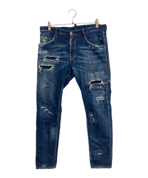 DSQUARED2（ディースクエアード）DSQUARED2 (ディースクエアード) Skater Jean インディゴ サイズ:50の古着・服飾アイテム