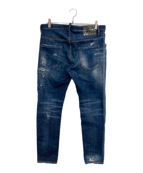 DSQUARED2（ディースクエアード）DSQUARED2 (ディースクエアード) Skater Jean インディゴ サイズ:50の古着・服飾アイテム