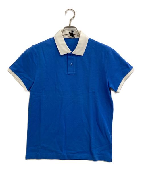 MONCLER（モンクレール）MONCLER (モンクレール) ポロシャツ ブルー サイズ:Mの古着・服飾アイテム